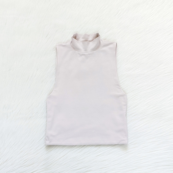 Aritzia Babaton Contour Mock Neck Cropped Tank Top | Size XS - Picture 5 of 10